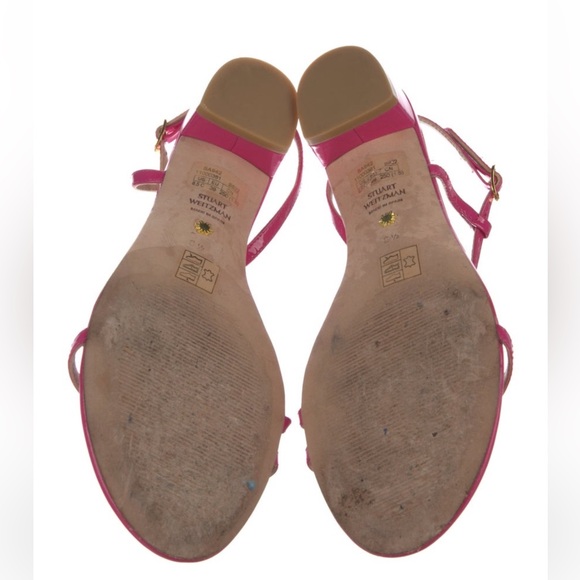 Stuart Weitzman The Soirée 25 Sandal patent leather pink magenta - Picture 5 of 6